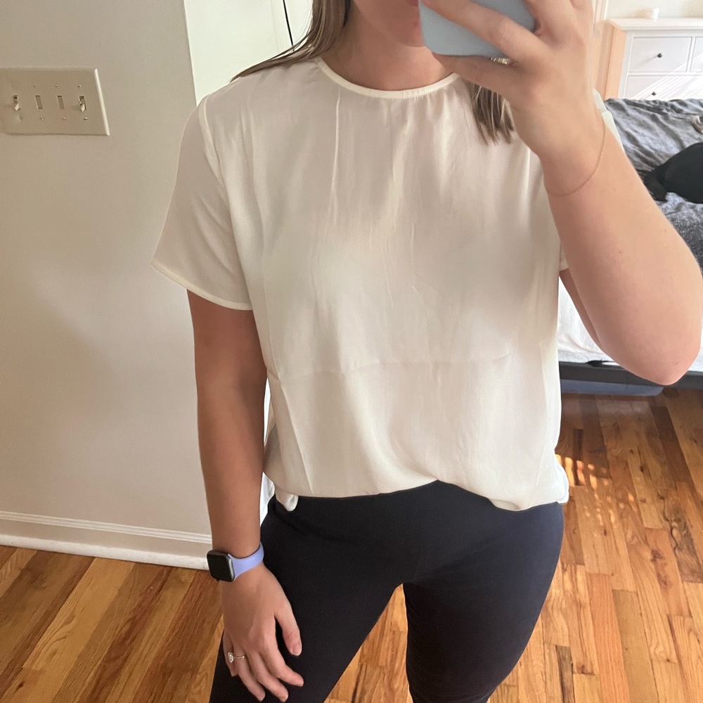 Banana Republic White Professional Top NWT